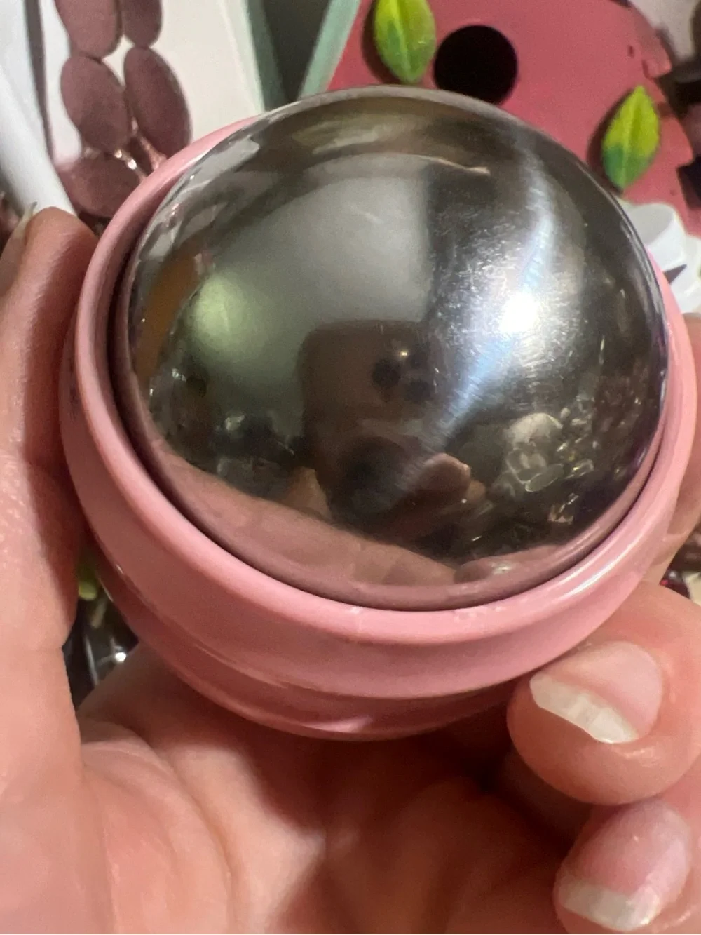 Japonesque Cryo Handheld Massager — Pink Cooling Facial & Body Roller